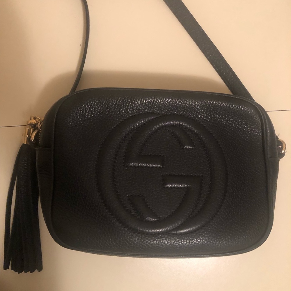 Gucci black disco bag